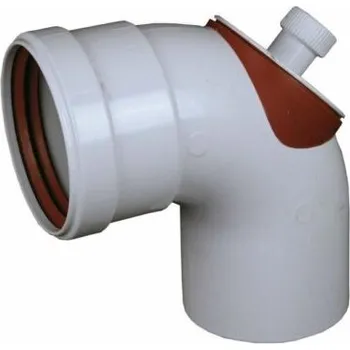 Kotel Thermona Koleno 90°, s kontrolním otvorem, průměr 80 mm, pro kotel "turbo" 22009