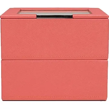 Úložný box Stackable Set Of 2 - 6 Piece Watch Trays