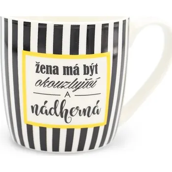 Nekupto Hrnek s potiskem Proužky Buď jedinečná
