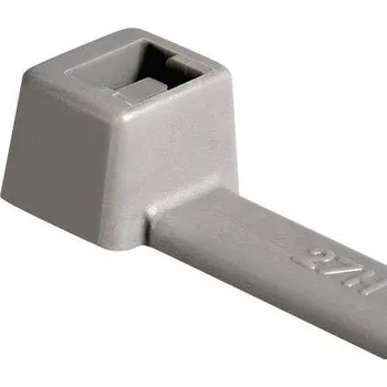 Stahovací páska HellermannTyton 116-01818, T18R-PA66-GY, stahovací pásky, 2.45 mm, 101.60 mm, šedá, 100 ks