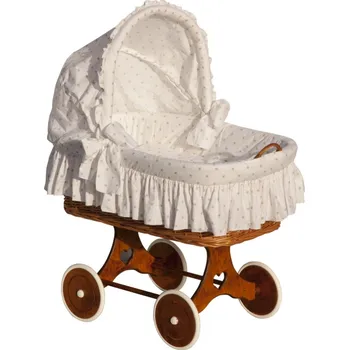 Kolébka pro miminko Boudička na Mojžíšův košík pro miminko - Scarlett Hvězdička - béžová