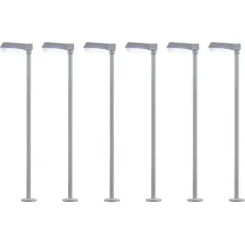 Modelová železnice Viessmann Modelltechnik N pouliční světlo jednoduché hotový model 64976 6 ks