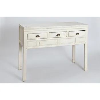 Komoda Hitra Dřevěná komoda NETTY 3 zásuvky bílá