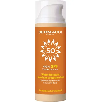 Přípravek na opalování Dermacol Sun Tinted Water Resistant Fluid SPF 50 50 ml