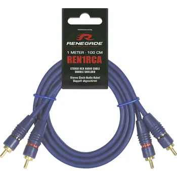 Audio kabel Renegade Ren1RCA cinch kabel 1.00 m [2x cinch zástrčka - 2x cinch zástrčka]