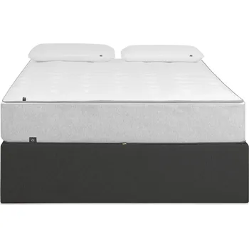 Postel Tmavě šedá látková postel Kave Home Matters 140 x 190 cm