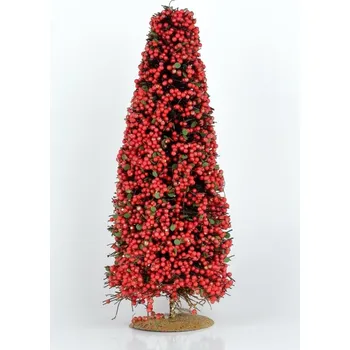 Vánoční stromek Umělý vánoční stromek červený 16x40cm