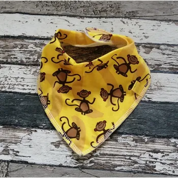 Bryndák Yháček Slintáček s nákrčníkem Yháček, opičky na žluté