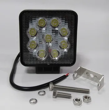 Svítilna pracovní čtvercová 9 LED 9X3W SM12326BK