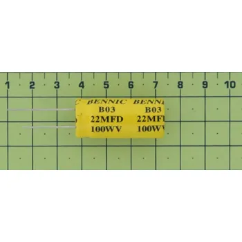 Kondenzátor Bennic Kond. el. bip. rad. 22M 100V