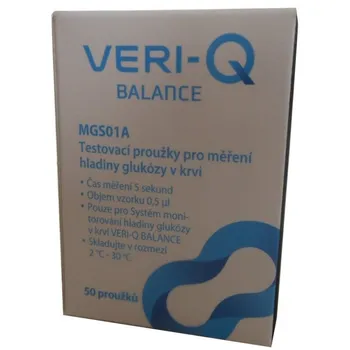 Testovací proužek do glukometru Veri-Q Balance Pro 50 ks