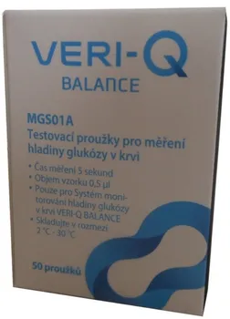 Testovací proužek do glukometru Veri-Q Balance Pro 50 ks