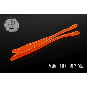 Umělá nástraha Libra Lures DYING WORM 80 Hot Orange 011 (Cheese)