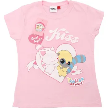 YooHoo Friends růžové dívčí tričko Velikost: 104