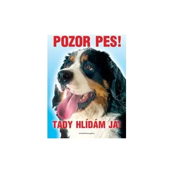 Grel nálepka pozor pes bernský salašnický