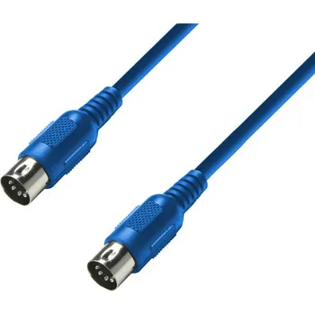 Audio kabel Adam Hall kabel MIDI DIN 5 0,75m Blue
