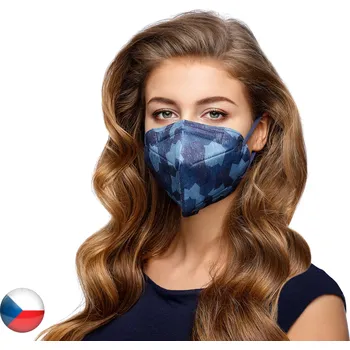 respirátor Balerina Český NanoRespirátor FFP2 - Army modrý (č.35)