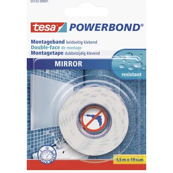 Izolační páska tesa MIRROR 55732-00001-02 montážní páska tesa® POWERBOND bílá (d x š) 1.5 m x 19 mm 1 ks