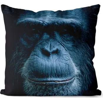 Dekorativní polštářek Polštář Opičí pohled 40x40 cm (Velikost: 40 x 40 cm)