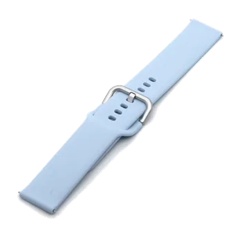 Příslušenství k chytrým hodinkám Silikonový řemínek 20mm se sponou pro hodinky Samsung / Huawei / Xiaomi / Garmin Barvy: 21 Světle modrá