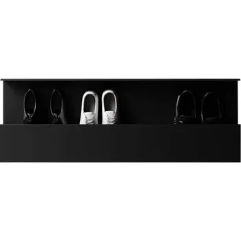 Botník Nichba Nástěnný botník Shoe Box 100cm, black