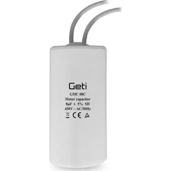 Kondenzátor Kondenzátor Rozběhový Motorový 8uF 450V GETI GMC 0