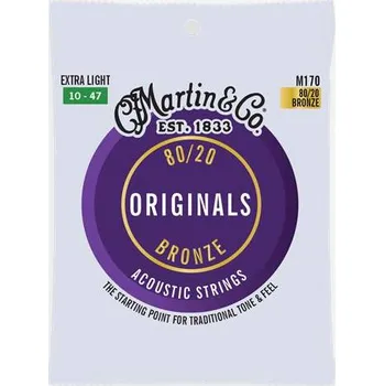 Příslušenství pro strunný nástroj Martin M 170 MARTIN Extra Light