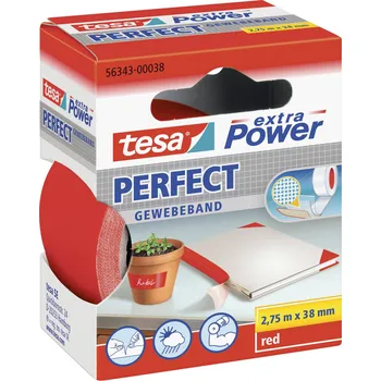 Izolační páska tesa PERFECT 56343-00038-03 páska se skelným vláknem tesa® Extra Power červená (d x š) 2.75 m x 38 mm 1 ks