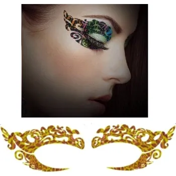 Odstranitelné tetování Voděodolné jednorázové dočasné tetování na oči Olivová