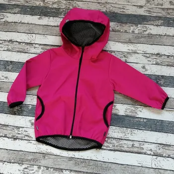 Dívčí bunda Softshellová bunda Yháček NEW, podzim, fuchsiová/černá, vel. 128, POSLEDNÍ KUS Velikost: 128