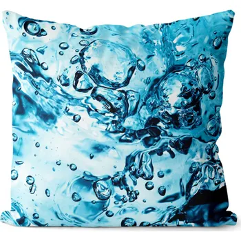Dekorativní polštářek Polštář Voda 40x40 cm (Velikost: 40 x 40 cm)