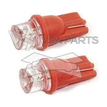 Autožárovka COMPASS Žárovka 12V 1LED T10 (2 ks), červená