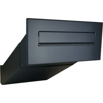 Poštovní schránka 1x poštovní schránka D-042 k zazdění do sloupku + čelní deska bez jmenovky ČD-4 - RAL 7016 MAT. - ANTRACIT