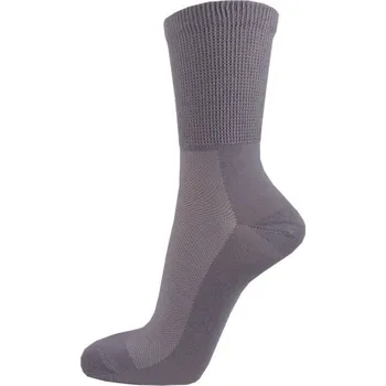 Dámské ponožky PKSolvent Zdravotní ponožky bavl šedé vel 38-39