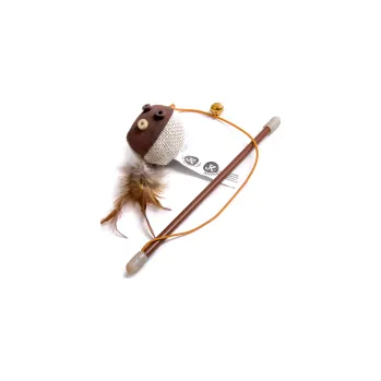 Hračka pro kočku JK Animals Balónek na prutě s catnipem (šantou), hračka 18 cm