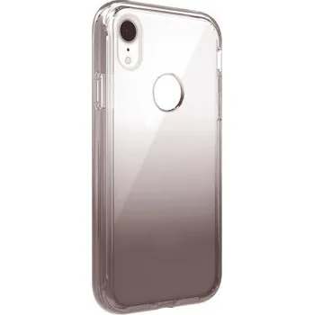 Pouzdro na mobilní telefon Nárazuvzdorné dvoubarevné transparentní pouzdro pro iPhone XR - černé