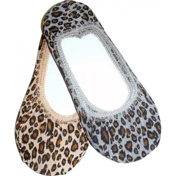 Dámské punčochy Ťapky Novia 111N bavlněné tělové leopard
