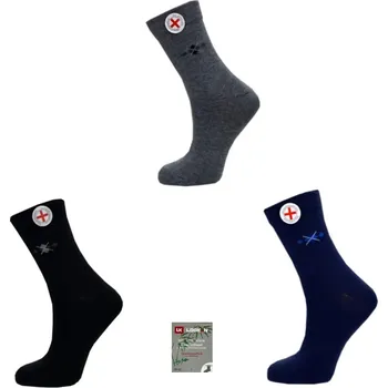 Dámské ponožky Aura.via Dámské zdravotní ponožky s bambusovým vláknem ZTY210B - 3 pár Barva: Mix barva, Velikost: 35-38