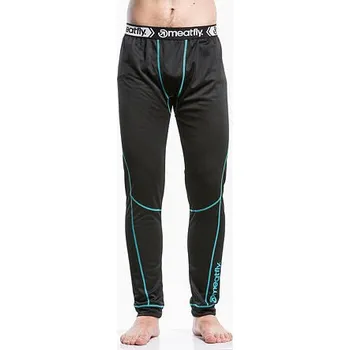 Set pánského termoprádla Meatfly Thermo Pants 16 A - Black | Černá | Velikost XS