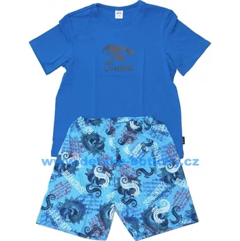 Pánské pyžamo Pleas 147611-819 pyžamo královská modrá 128