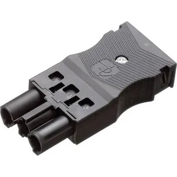 Elektrická zásuvka Adels-Contact 17798 síťový konektor AC zásuvka, rovná Počet kontaktů: 2 plus PE 16 A černá 1 ks