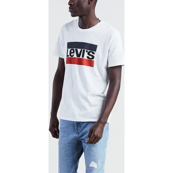 LEVI'S® SPORTSWEAR LOGO GRAPHIC.TEE-BÍLÉ XXL