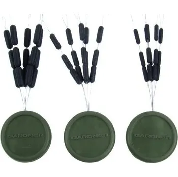 Gardner Zarážka Na Vlasec Target Line Stops Sinking Černé 2,5x7,5mm 15ks