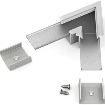 LED lišta Spojka rohová WIRELI LINEA-IN20 - 60° hliník anoda, ks