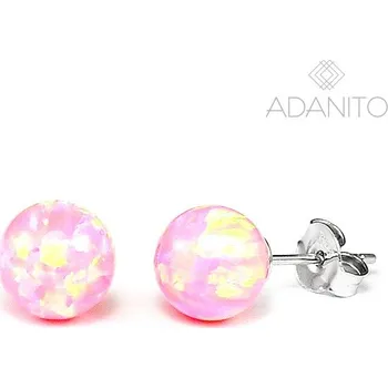 Náušnice Stříbrné opálové náušnice