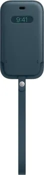 Pouzdro na mobilní telefon Apple Leather Sleeve wth MagSafe pro  iPhone 12 mini modré