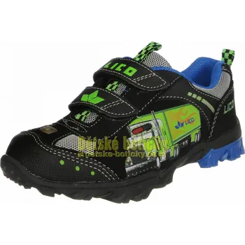 Chlapecká obuv Lico 300196 Truck V blinky schwarz/blau/lemon 32