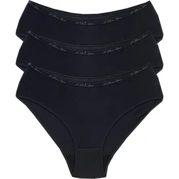 Kalhotky Tinasan Dámské bavleně kalhotky ELV - 3 ks Barva: Černá, Velikost: XL