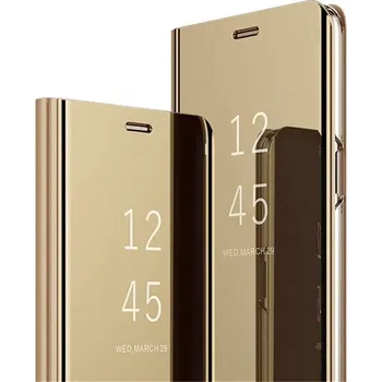 Pouzdro na mobilní telefon Pouzdro Huawei P40 Lite Clear View Cover zlaté