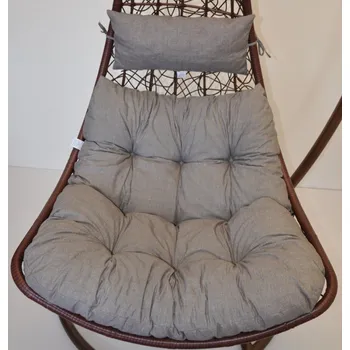 Podsedák Nábytek PEGAS Polstr na závěsnou houpačku Margarita - látka šedý melír